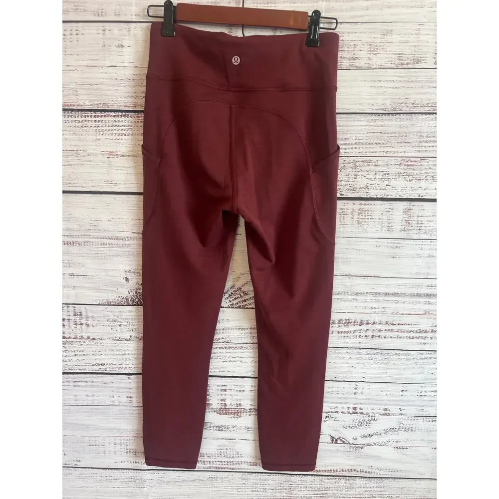 Lululemon Invigorate High-Rise Tight Burgundy